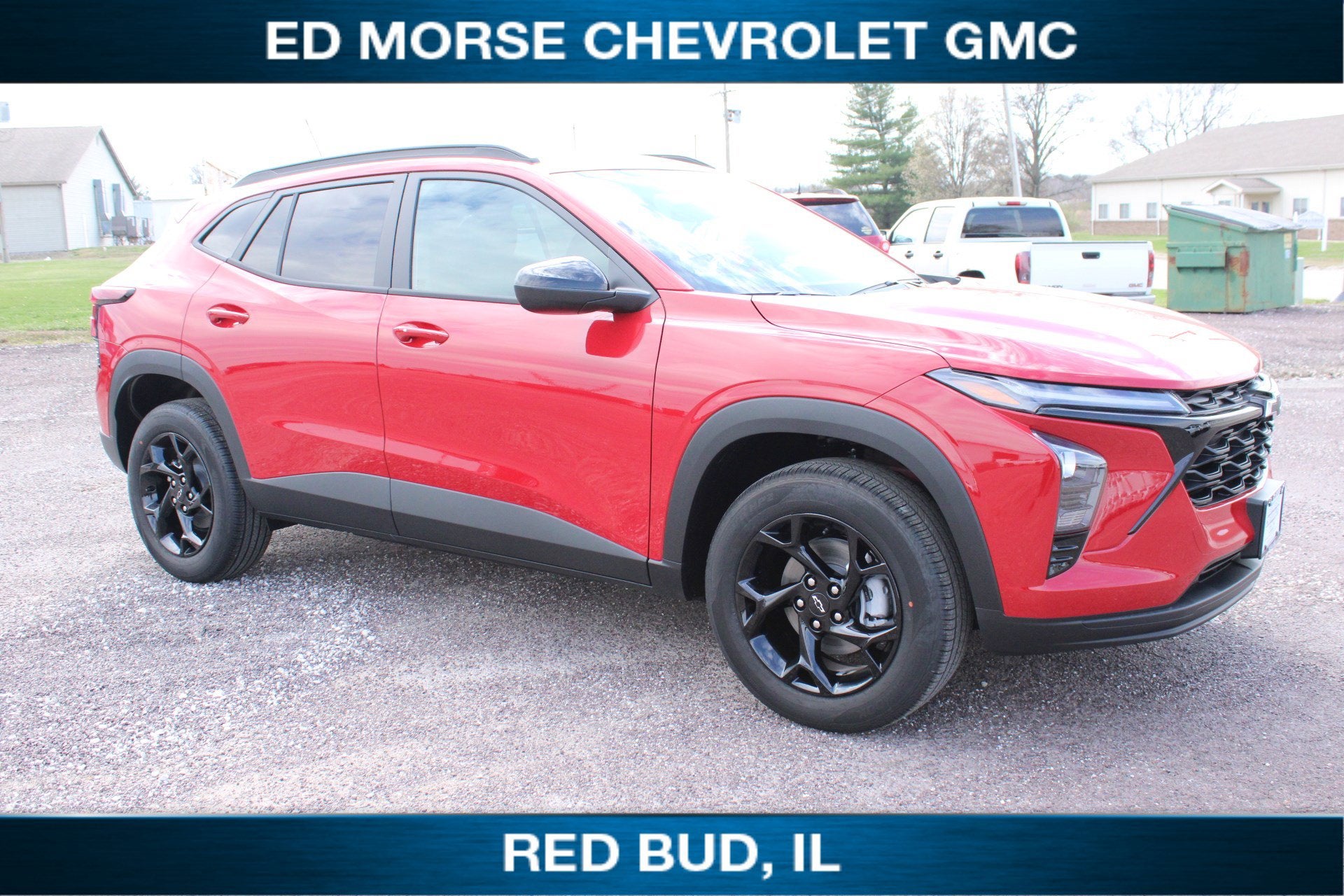 2026 Chevrolet Trax LT in Apex Red — front three-quarter view